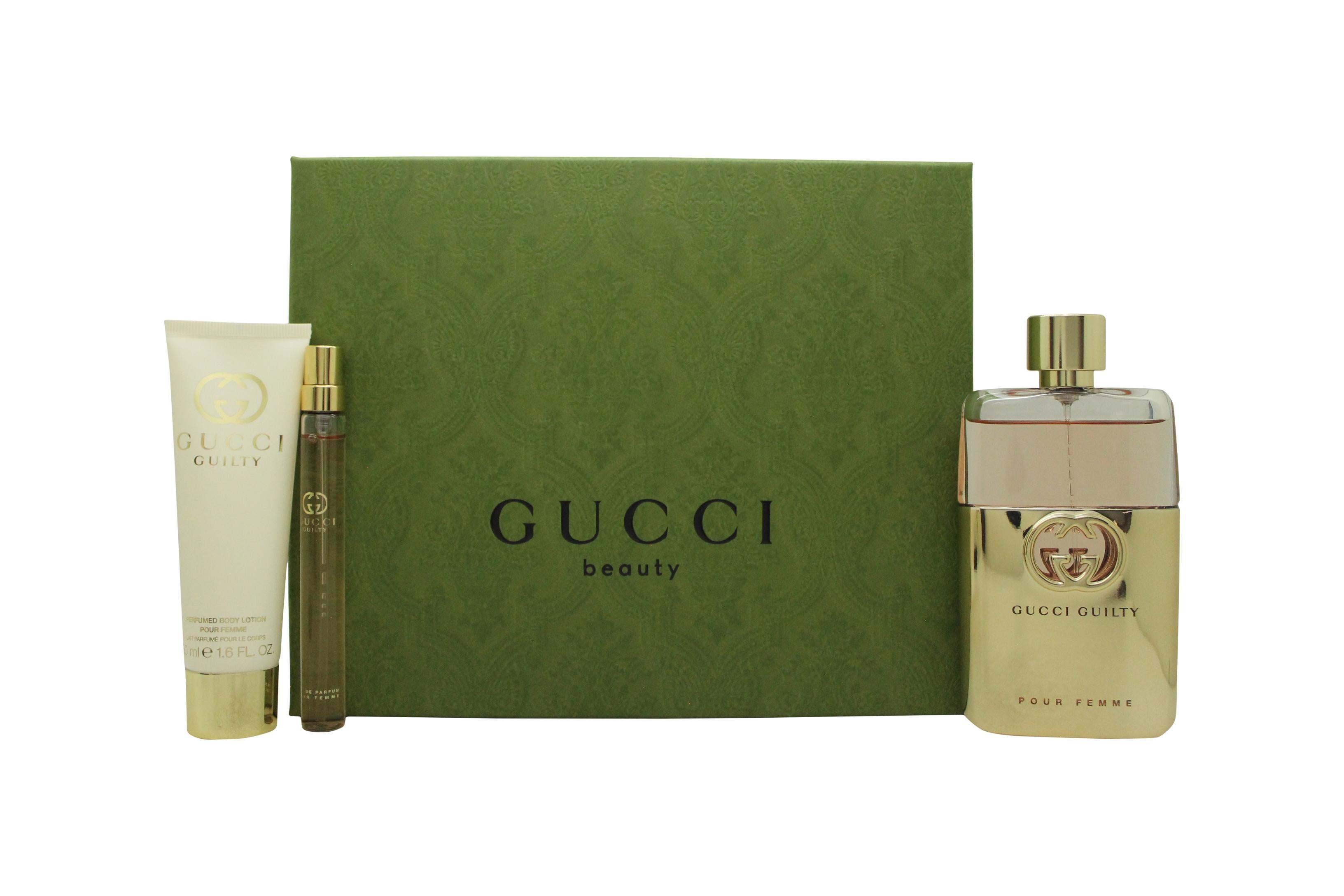 Gucci Guilty Pour Femme Gift Set 90ml EDP 10ml EDP 50ml Body Lotio