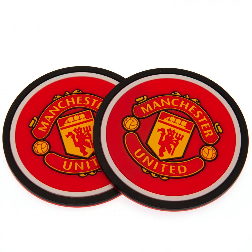 Manchester United FC 2pk Coaster Set Official Merch