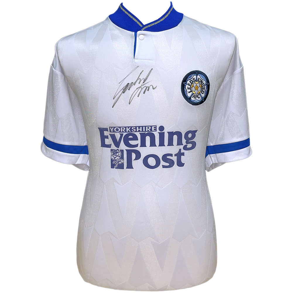 Leeds united signed hot sale shirt