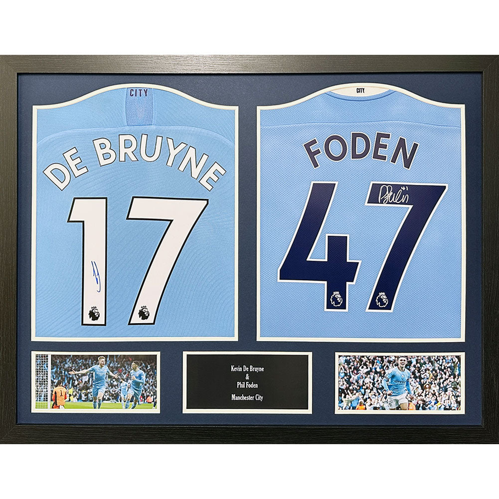 Phil Foden signed Manchester City shirt