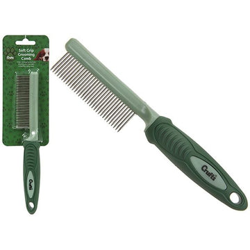 Crufts Soft Grip Grooming Comb On Blister Card