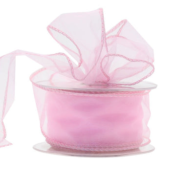 Baby Pink Chiffon Ribbon (50mm)