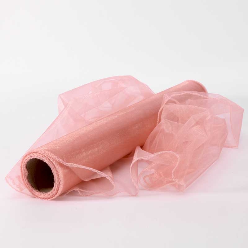 40cm x 9m Rose Gold Organza Roll