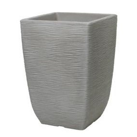 Stewart 48cm Tall Square Cotswold Planter - Limestone