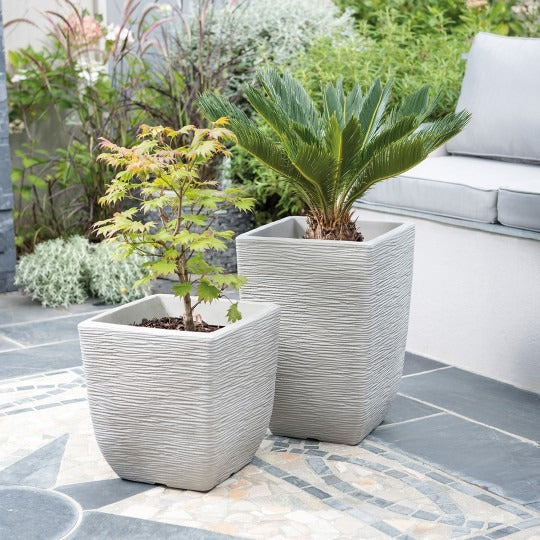 Stewart 32cm Limestone Cotswold Planter - Grey