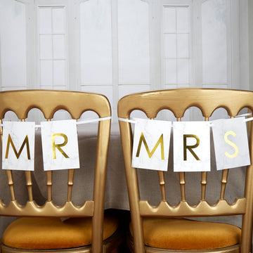 Marble Mr and Mrs Chair Bunting