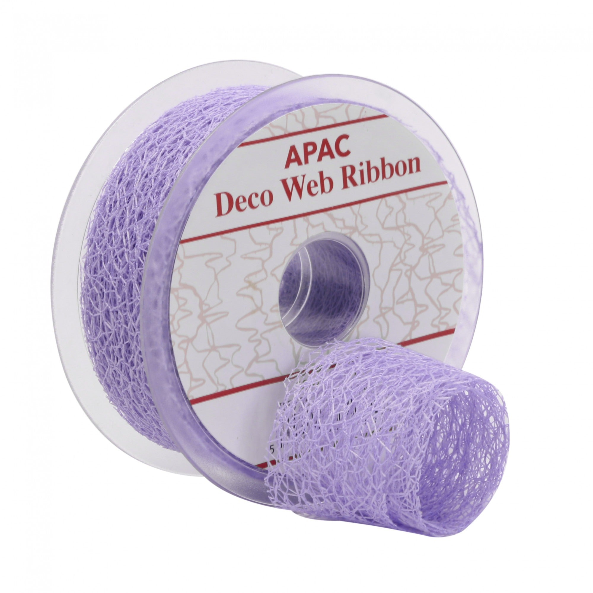 Lavender Deco Web Ribbon (38mm x 20m)