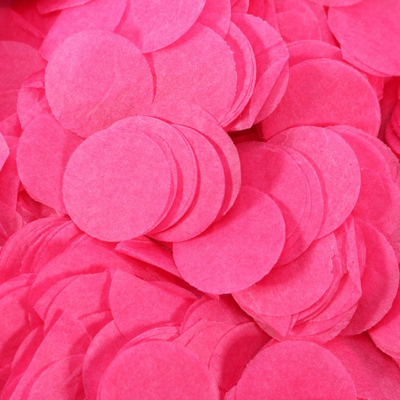 Hot Pink Paper Dots Confetti