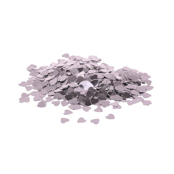 Silver Hearts Confetti