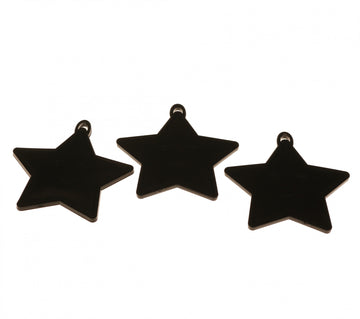 Black Star Shape Weights (x50)