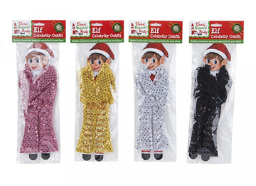 Elf Sequin Celebrity Dress Up Outfits (4 Asstd)