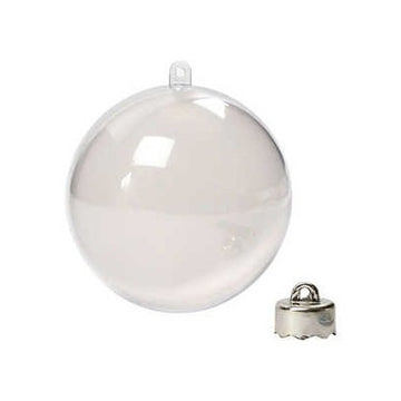 Acrylic Plastic Refillable Bauble 6cm x 8 pcs for crafts