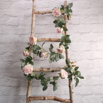 Light Pink Rose Garland (175cm)