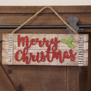 Hanging Plaque - Merry Christmas