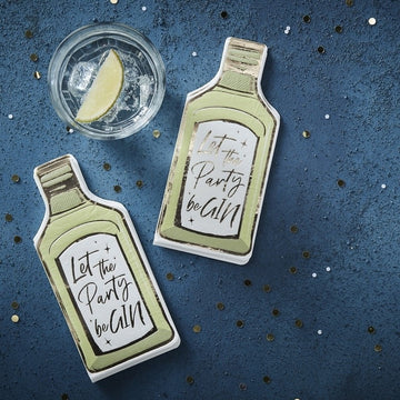 Gold Christmas - Napkin - Gin - Foiled