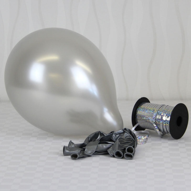 Metallic Silver Balloons