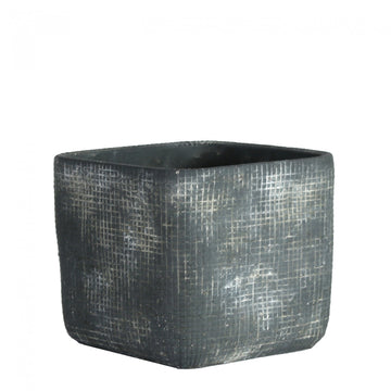 Grey Zen Ceramic Flowerpot 15cm