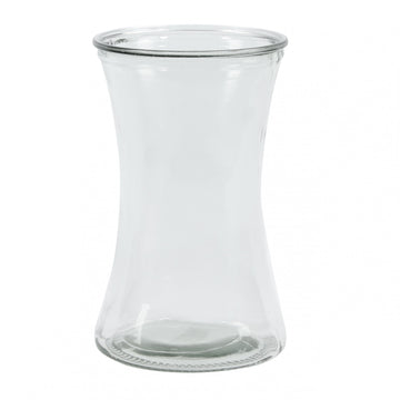 21cm Infinity Hand Tied Clear Glass Vase