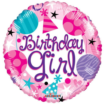 18 inchBirthday Girl Balloon