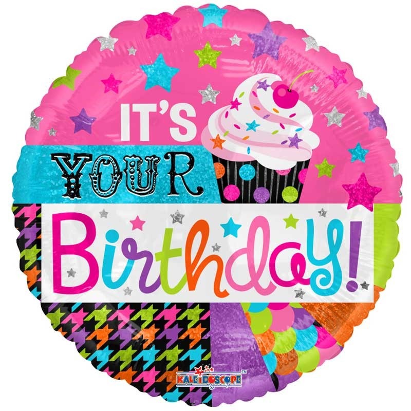 18 inch It's Your Birthday Cupcake Balloon