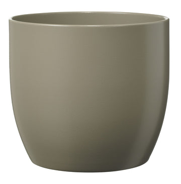 Matte Light Grey Basel Fashion Pot (14cm)