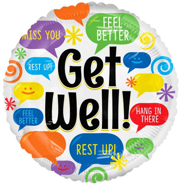 Get Well Balloon (18 inch)