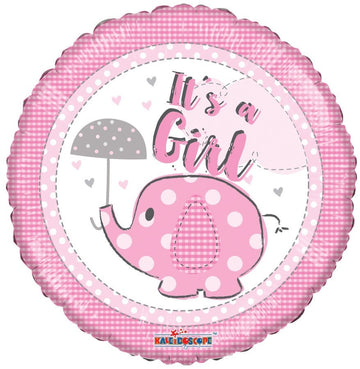 It's a Girl Elephant Balloon (18 Inch)