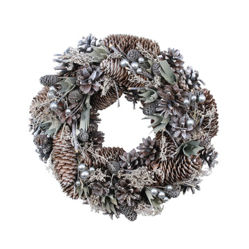 30cm Silver Cloud Wreath