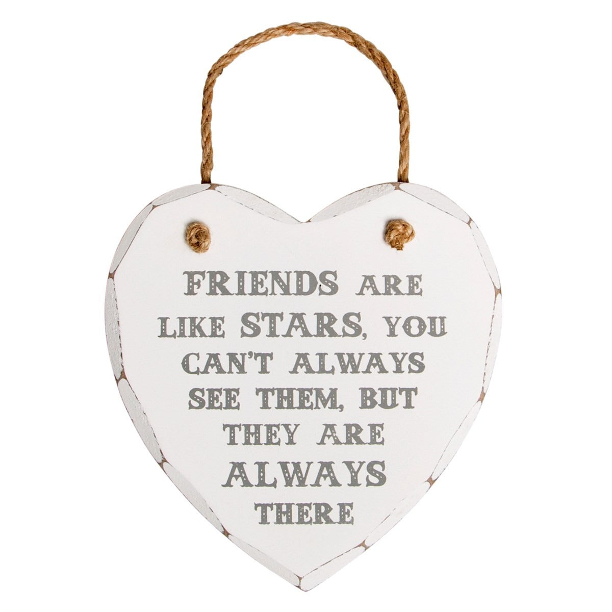 Friends Are Like Stars Heart Plaque