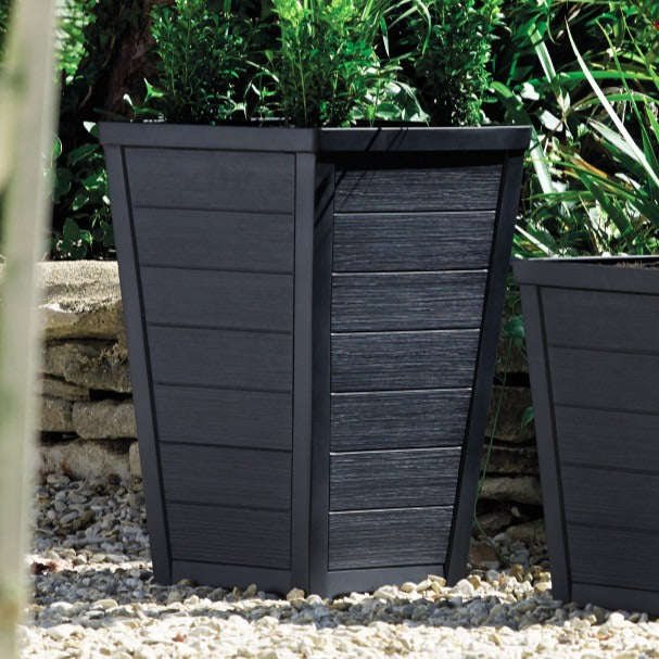 36cm Anthracite Tall Taper Planter