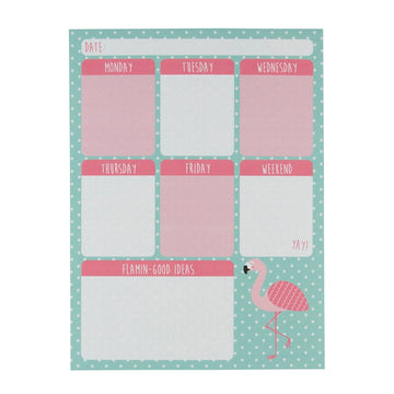 Tropical Flamingo Weekly Planner Pad