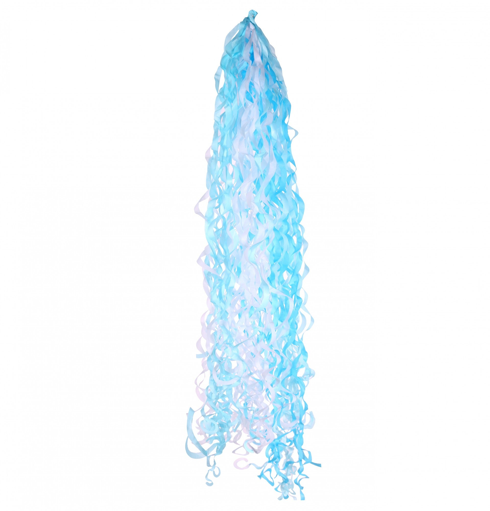 Baby Blue & White Balloon Tassels (For 18 Inch Balloons)