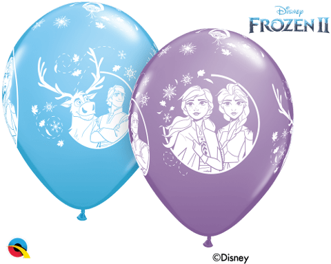 Assorted 12 inch Latex Frozen II Balloons (6pk)