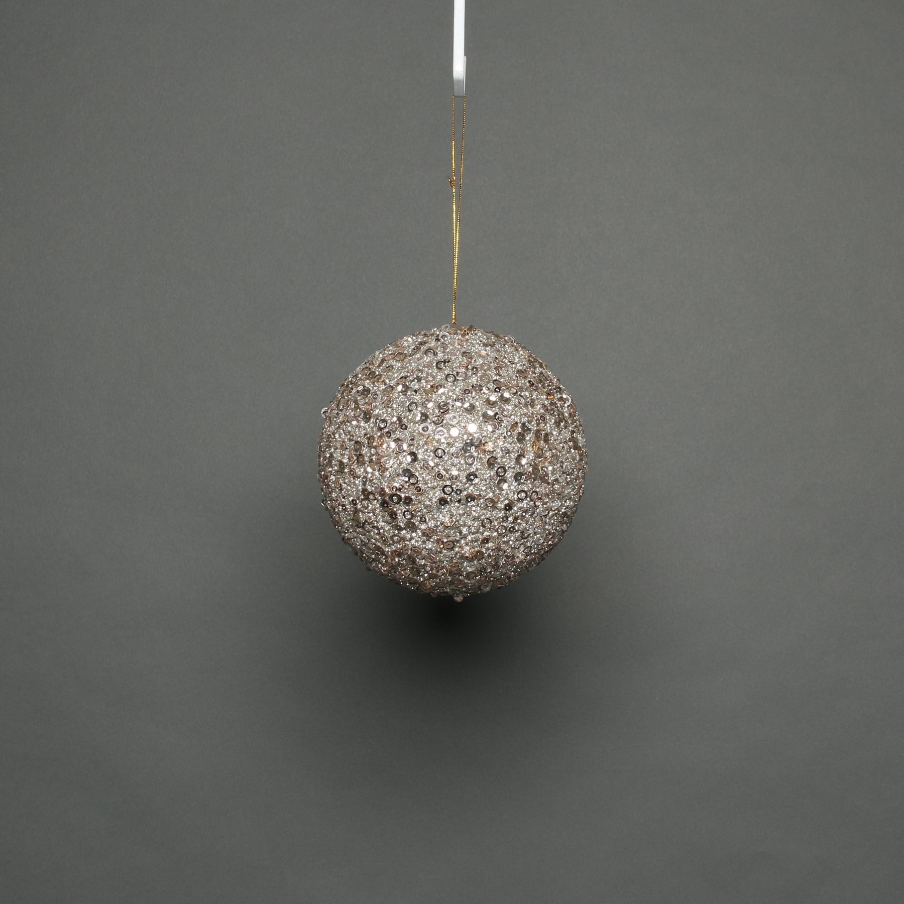 Champagne Glitter Bauble (10cm)