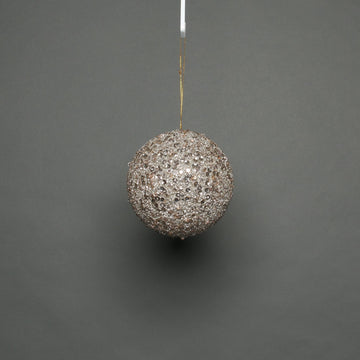 Champagne Glitter Bauble (10cm)