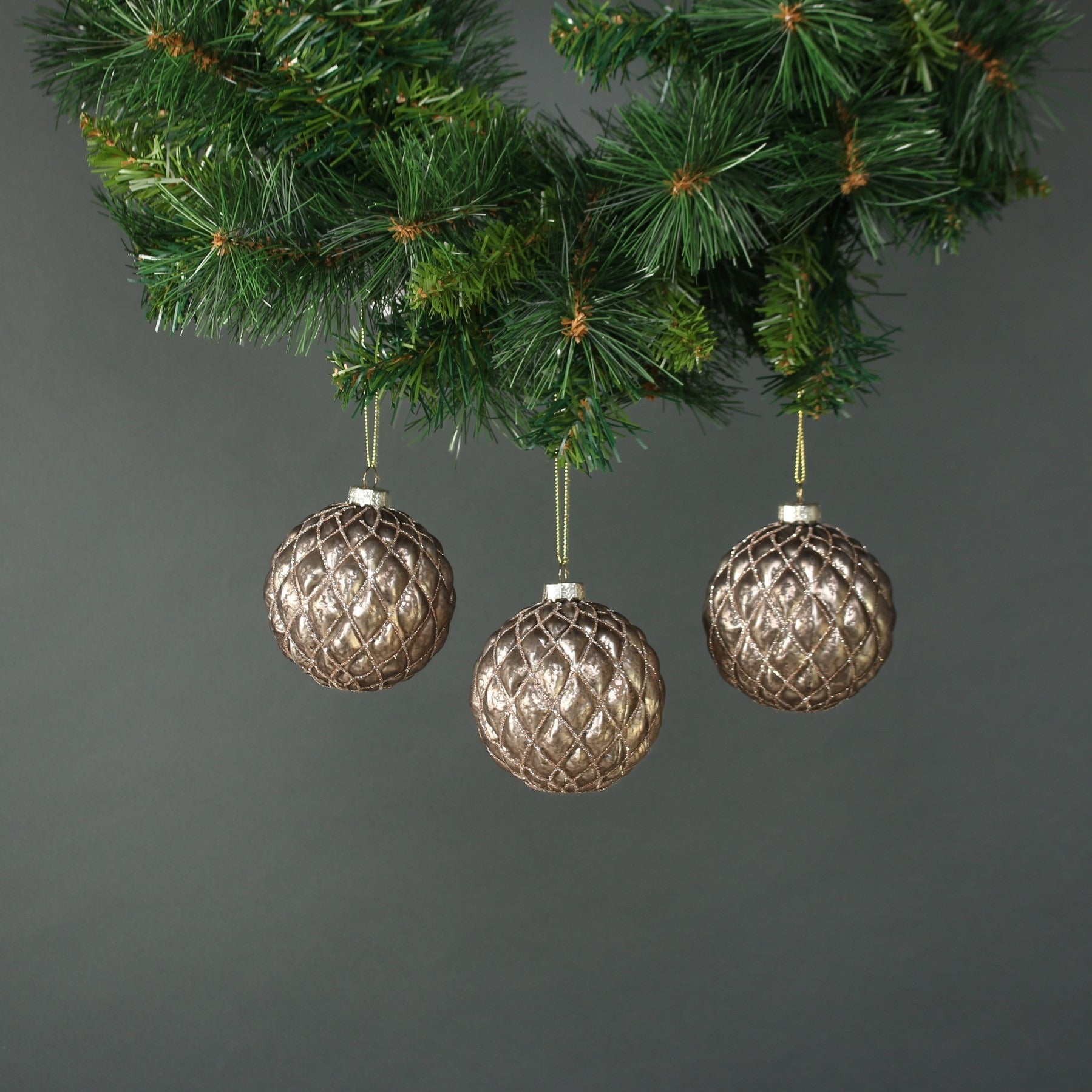Asteria 8cm Glass Bauble (Set of 4)