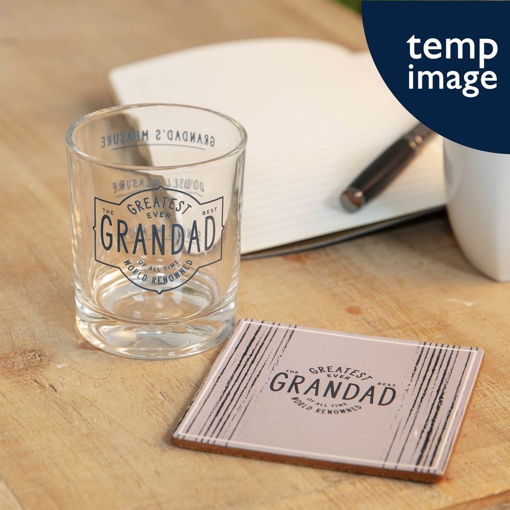 Greatest Grandad Ever Whisky Glass & Coaster Gift Set