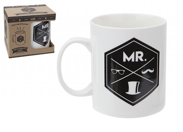 Mr Mans B/W Print Mug