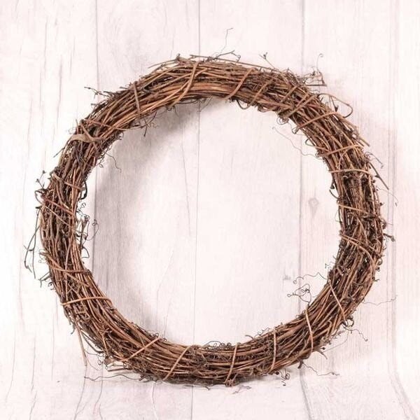 50cm Round Natural Vine Wreath