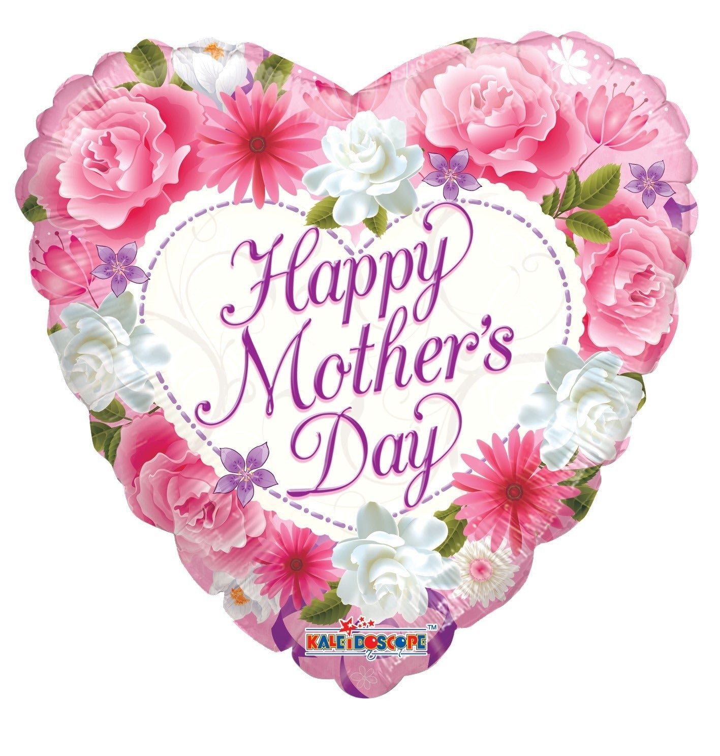 18 Inch Floral Happy Mothers Day Balloon