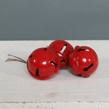 Red Bells on Wire (6.5cm)