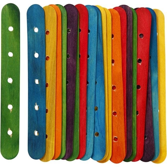 Sticks with Holes (Pack of 20)