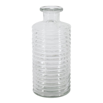 Horizontal ribbed bottle Vase (21.5cm x 10cm)