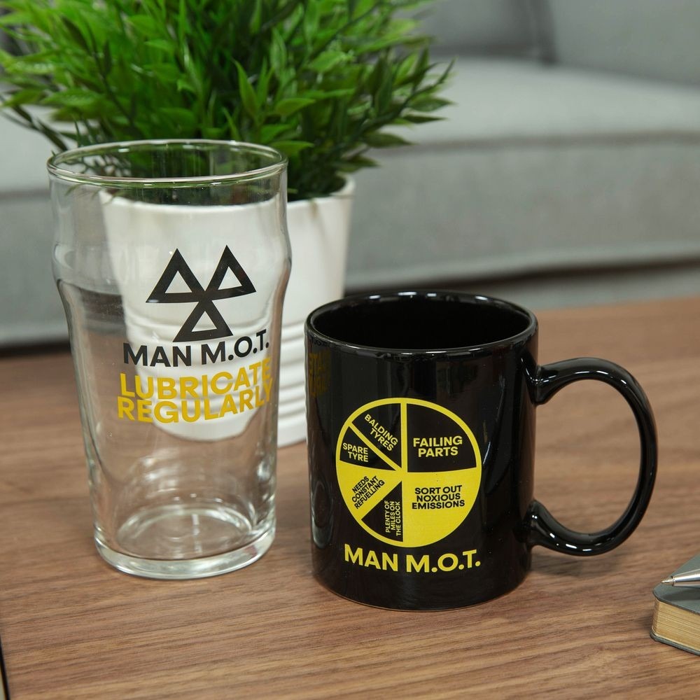 Mug & Beer Glass - Man M.O.T.