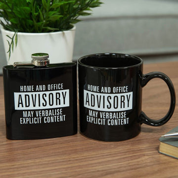 Mug & Hip Flask Set - Explicit Content