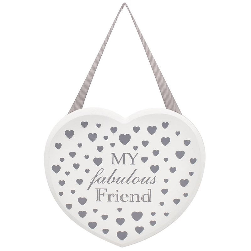 Heart My Fab Friend Plaque