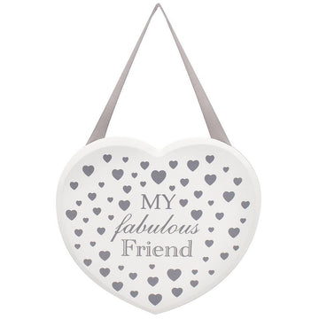 Heart My Fab Friend Plaque