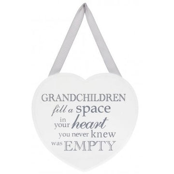 Heart Grandchildren Plaque