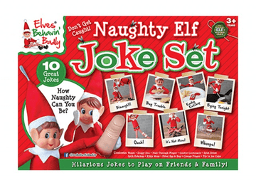 Deluxe Naughty Elf Box Of Jokes