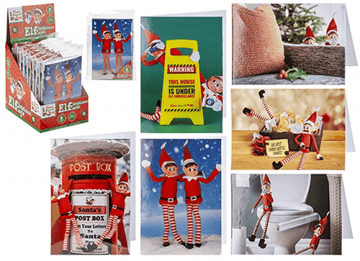 6 Child Elf Christmas Cards (Assorted)